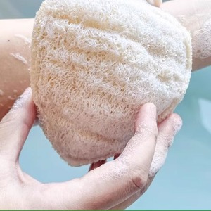 Zenidoo Éponge de loofah exfoliante 100% naturelle, biodégradable, écologique, pour le bain, la vaisselle et la cuisine, végane, taille personnalisée, emballage OPP - Product Image 3