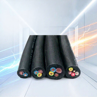 Cable de alimentación de caucho de baja excentricidad, impermeable, de 0.5-6mm², multinúcleo, para bomba sumergible de agua profunda en exteriores