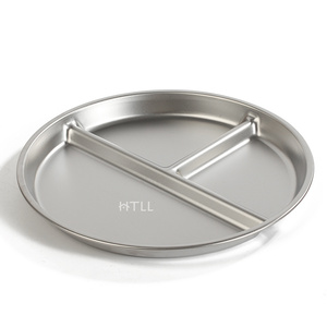 S.S 201 Vaisselle de petit déjeuner domestique Plaque de ration de perte de poids pour enfants en métal 3 compartiments pour la réduction de la <span class=keywords><strong>graisse</strong></span> Minimum 100pcs - Product Image 6