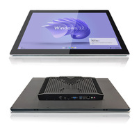 Personalizado 15,6 18,5 21,5 27 32 pulgadas AIO Intel Core I3 i5 i7 Win 7/10/11 Linux Ubuntu Android WIFI todo en una PC