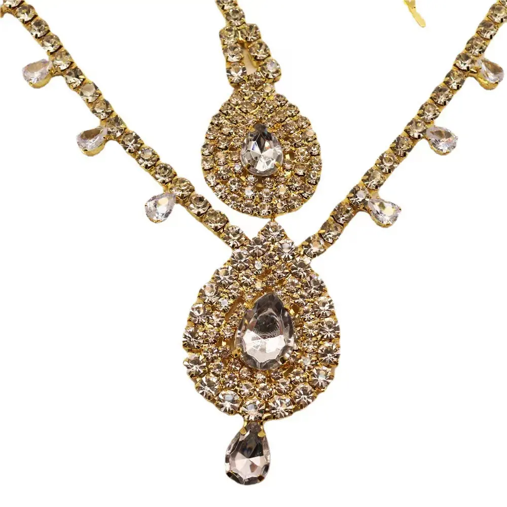 Fashion Elegant Gold Rhinestone Wedding Jewelry Hairstyles Bridal Head Chain Hair Accessories