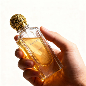 Vendita Diretta di Fabbrica Bottiglia di Profumo in Vetro Trasparente 30ml 50ml 100ml Eleganti Flaconi di Profumo Quadrati in Vetro con Confezione - Product Image 4