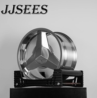 JJSEES Jante forgée chromée concave profonde 1 pièce en alliage 6061-T6, 17 18 19 20 21 22 23 24 pouces, 5x120 5x112 5x114.3 pour Benz