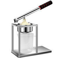 Premium zilverkleurig roestvrij staal 304 aluminium en ABS metaal fruit- en groentesapcentrifuge & -pers & -reamer 1 stuk 25x13x29cm