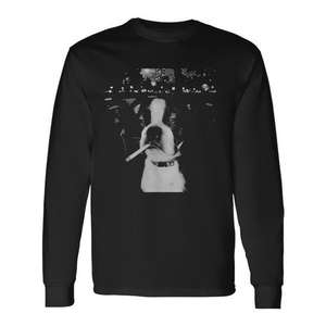 Camiseta de manga larga con diseño de perro fumador, color negro, unisex, talla para adultos - Product Image 1