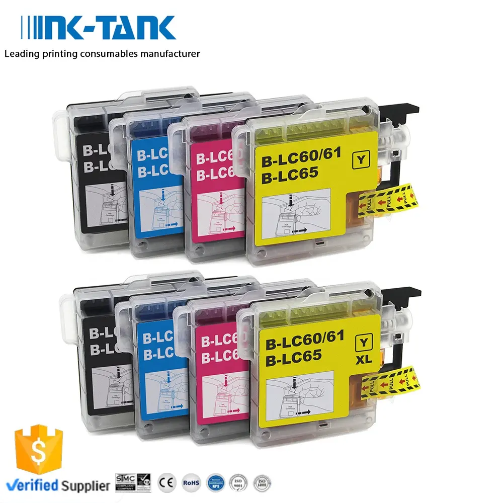 INK-TANK LC11 LC16 LC60 LC61 LC65 LC60XL LC61XL LC65XL cartuccia d'inchiostro compatibile Premium per Brother MFC-495CW MFC-J265w MFC-J615