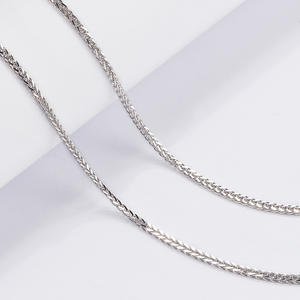 S925 Sterling Silver <span class=keywords><strong>Che</strong></span> Flower Chopin Chain Femme Ins Simple All-Match Brillant Clavicule Collier Diamant Perle Or Platine - Product Image 3