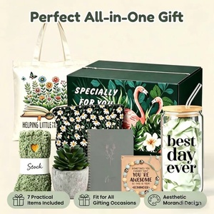 Lunaire - Juego de Regalo de 7 Piezas para Mujer, Regalo de Agradecimiento para Maestras, Cesta de Regalo con Bolsa de Lona, Vaso Térmico, Regalos Inspiradores - Product Image 3