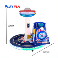 Produit phare : Machine de manège pour enfants, train électrique miniature à monnayeur, style britannique, sans écran, à thème phare et dessin animé
