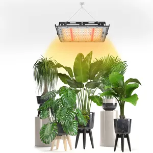 Luzes de crescimento com espectro completo, 400w, para áreas externas e internas, plantas, veias, frutas, temporizador, luzes led