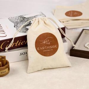 Full Screen Printed <b>White</b> Cotton Dust <b>Bag</b> for Shopping Travel Soild Cotton Fabric Shoe Clothes Packing Pouch - Product Image 6