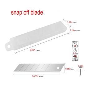 ใบมีดคัตเตอร์แบบเปลี่ยนได้ ขนาด 25 มม. SK 2 จำนวน 10 ชิ้นต่อหลอด ใบมีดแบบหักได้ขนาด 25 มม. - Product Image 2