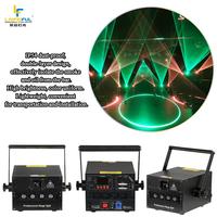 Club Iluminación láser por DMX 512 y FB3 FB4 pangolin software Precio de fábrica 12W Dj Rgb Animación 45Kpps escáner Luz de escenario