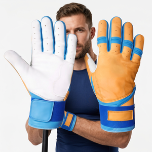 Gants de baseball personnalisés OEM à séchage rapide avec logo sur mesure en cuir, pour lanceur et attrapeur, antidérapants et à poignet réglable - Product Image 1