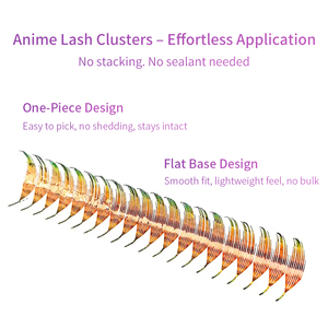 STARSCOLORS Bandejas de Pestañas Preformadas Estilo <span class=keywords><strong>Manga</strong></span>, con Punta Dorada en Forma de Torre y Efecto Espiga, para Injerto de Pestañas - Product Image 4