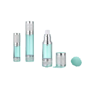 Vàng Cát Cán Chân Không Cửa Sổ Chai Màu Không Có Không Khí Chai 10Ml Bao Bì Sang Trọng Có Thể Tái Chế Cho Kem Dưỡng Da & Trang Điểm Công Cụ - Product Image 3