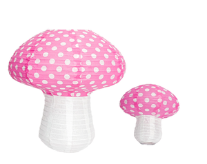 Grande <span class=keywords><strong>lanterne</strong></span> en papier en forme de champignon 3D pour les décorations de mariage et d'anniversaire, ornement de fond - Product Image 4