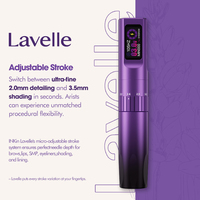 INKin Lavelle Professionele Draadloze PMU Machine Verstelbare Slaglengte 6 Geheugenmodi Lichtgewicht Draadloze Permanente Make-up Pen