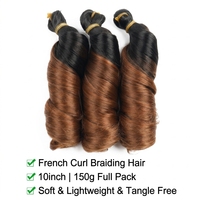 Cheveux synthétiques bouclés à la française pour tresses, résistants à la chaleur, 150g, approvisionnement direct usine pour le marché africain