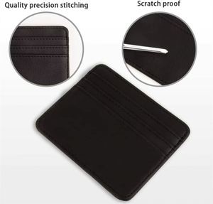 Hot Selling Custom Card Holder Coin Purse <b>Document</b> <b>Bag</b> Personalized Business PU Leather Wallet - Product Image 4