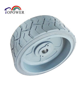 Pneus en caoutchouc massif robustes 12X4.5 pour plateforme élévatrice à ciseaux autopropulsée - Product Image 1