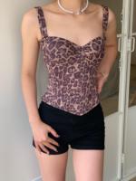 Vente en gros usine – Nouveau corset moulant rétro en maille pour femme, style basique et tendance, idéal pour l'été