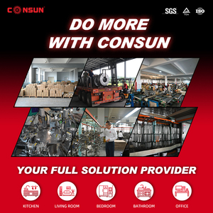 Consun tủ màu đen trượt mở rộng đầy đủ bóng mang ngăn kéo đường sắt Slide kênh Telescopic nhà bếp mềm đóng ngăn kéo Slide - Product Image 3