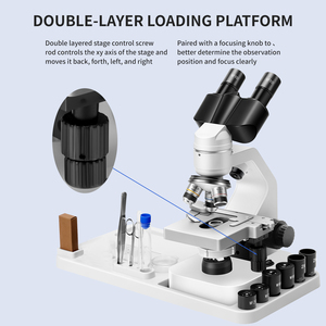 Zoom 2000x Monocular estudiante microscopio biológico LED laboratorio para niños escuela familiar laboratorio educación microscopio para niños - Product Image 2