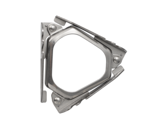 Support de réservoir de <span class=keywords><strong>gaz</strong></span> pliable en acier inoxydable, conception trépied légère (41g), moderne, personnalisable OEM, idéal pour la randonnée et le camping en extérieur - Product Image 1