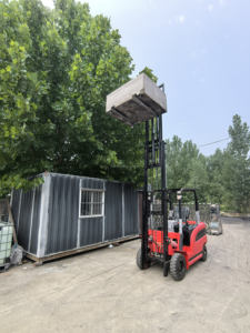 1.5-3.5 Ton Forklift listrik empat roda sudut pandang lebar 2-Level 3m tiang lampu spion Alarm lampu mundur Alarm baru digunakan - Product Image 6