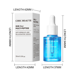 CHIC <span class=keywords><strong>BEAUTE</strong></span> Disponibile SNAP-8 Soluzioni per la Pelle Siero Viso Anti-Età con Peptidi di Collagene Vegano e Peptidi di Rame Blu GHK-CU - Product Image 6