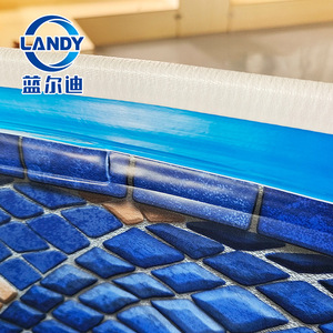 Liner de piscine Landy PVC, diamètre 3,6 m, cercle bleu, membrane imperméable pour piscine et bassin à poissons - Product Image 1