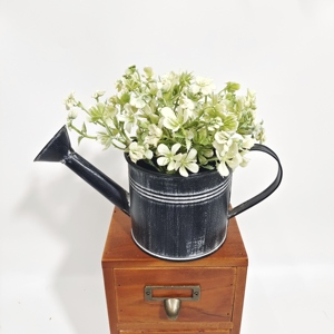<span class=keywords><strong>Arrosoir</strong></span> en métal de jardinage antique petit pot de fleur en <span class=keywords><strong>zinc</strong></span> galvanisé mignon <span class=keywords><strong>décoration</strong></span> de jardinière - Product Image 2
