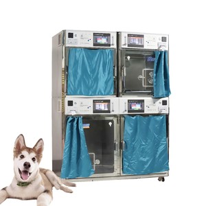 Meditech – Cage multifonction vétérinaire 304 en acier inoxydable pour animaux de compagnie, incubateur pour chiens, clinique - Product Image 1