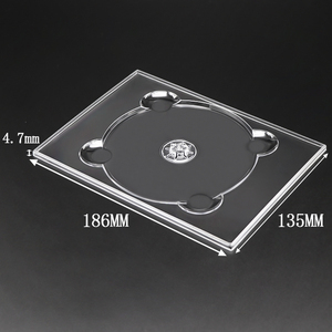 SUNSHING - Estuche Transparente para Discos Blu-Ray y DVD, Tamaño Digi Tray para 2 Discos, Delgado, Negro, Transparente, para Discos CD, Embalaje Protector para Discos DVD - Product Image 1