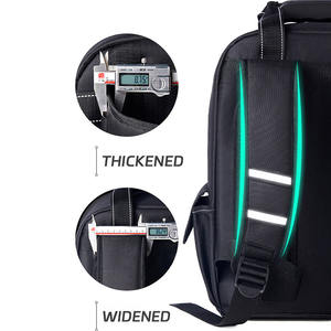 Sac à dos pour électricien personnalisé, robuste, à fond rigide, multifonctionnel - Product Image 4