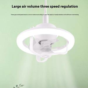 Wholesale Smart Home Products <b>Fan</b> Light Adjustable Ceiling Modern Style Blade LED 360 Degree Shaking <b>Head</b> - Product Image 2