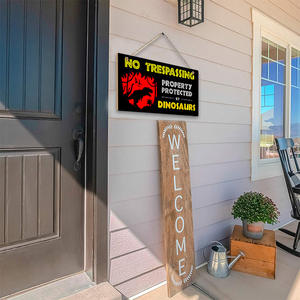 Panneau de peinture en bois rustique suspendu de pays américain, panneaux d'avertissement pour la maison, mur, chambre, décoration d'entrée - Product Image 3