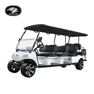 EVOLUTION HDK Wholesale 2 4 6 8 10 Seat Cheap Sightseeing For Sale Mini Bus Club Lithium 48V Ion Batteries Electric Golf Cart