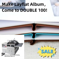 Double100 todo en uno multifunción semiautomático Digital Photo Book Maker máquina para hacer álbumes