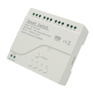 Módulo WIFI de 4 Canales Compatible con Tuya Smart Switch, Control <span class=keywords><strong>Remoto</strong></span> 85-250V, Receptor 10A, Relé Inteligente para Alexa y Google Home - Product Image 3