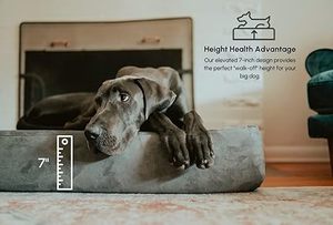 Lit orthopédique de luxe pour animaux de compagnie pour chiens et chats coussin en mousse à mémoire de forme moderne canapé en peluche lavable pour l'hiver en gros - Product Image 4