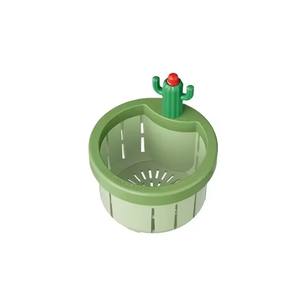Colador de drenaje para fregadero de cocina de <span class=keywords><strong>Cactus</strong></span> antiobstrucción, colector de residuos de alimentos, tapón de limpieza fácil, cesta de filtro a prueba de fugas - Product Image 5