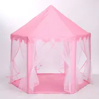 럭셔리 공주 성 Children'sHexagon 텐트 제조 업체 사용자 정의 실내 및 야외 놀이 집 관심 장난감을 육성