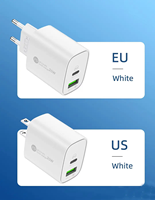 Hochwertiges US-EU-Stecker 20W Ladegerät PD Schnellladung USB-C Netzteil für Smartphones