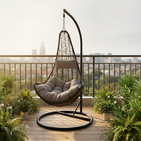 Meubles d'extérieur, balançoire de jardin, balançoires de patio, hamac suspendu en métal pour parc et hôtel