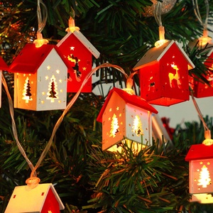 Guirlande lumineuse de Noël rouge créative à LED pour jardin, arbre, cabane en bois, patio <span class=keywords><strong>et</strong></span> éclairage décoratif de vacances - Product Image 1
