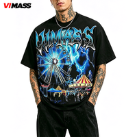 T-shirt ample pour homme avec motif urbain personnalisable, fabriqué par un fabricant OEM, avec support de quantité flexible, pour la vente au détail