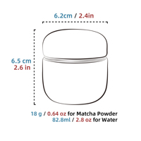 Vente en gros RTS : Bol personnalisé en porcelaine céramique pour matcha, avec logo, accessoires noirs, pour cérémonie du thé japonaise, boîte à thé matcha, articles alimentaires