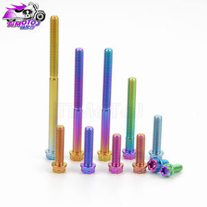 Tmj M6X8-40Mm Titaniumlegering Schroeven Met Interne En Externe Zeshoekige Koppen Voor Motorfietsen En Elektrische Voertuigen, Matte Finis - Product Image 4